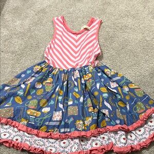 Pink and Blue Girls Matilda Jane size 8 Dress